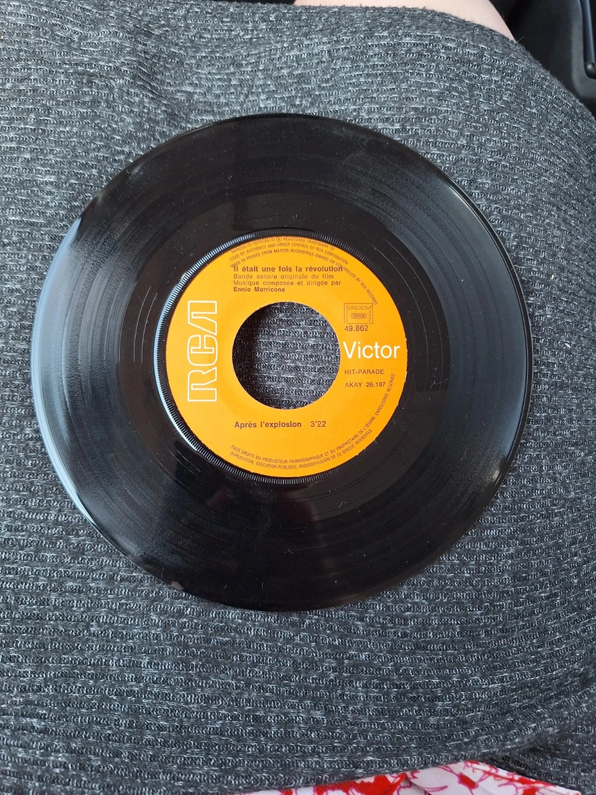 Vinil 45T BOF Il Était Une Fois La Révolution Ennio Morricone Sergio Leone 1972 RCA – photo 3